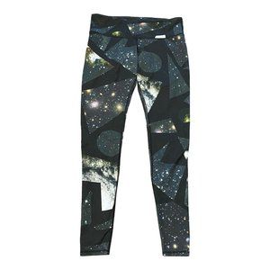 Alo Yoga Womens Galaxy Print Black Gray Leggings S